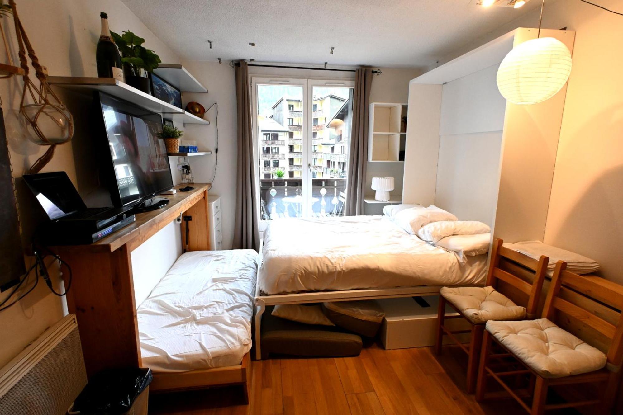 Cozy Chamonix Ski Studio With Mountain Views מראה חיצוני תמונה