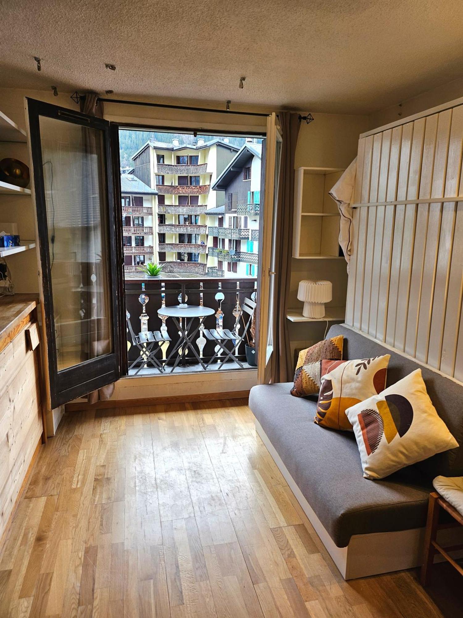 Cozy Chamonix Ski Studio With Mountain Views מראה חיצוני תמונה